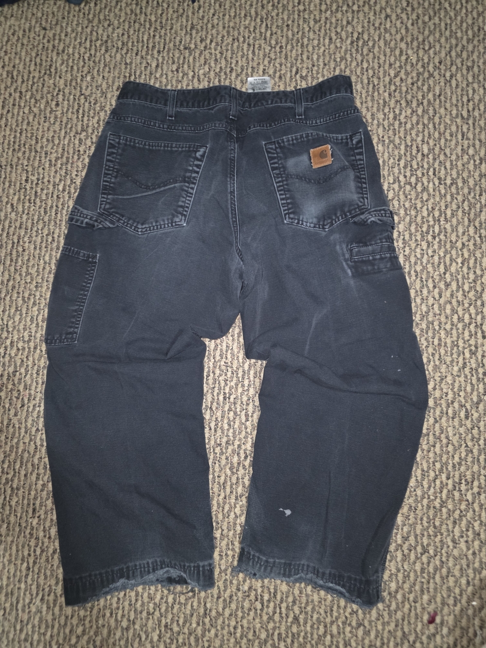 Carhartt Black Work Pants with Utility Pockets